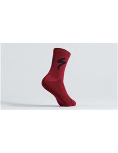 CALCETIN SPECIALIZED ALTOS DE ALGODÓN CON LOGO