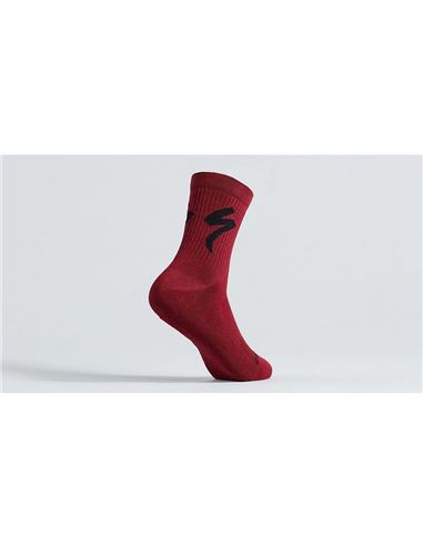 CALCETIN SPECIALIZED ALTOS DE ALGODÓN CON LOGO