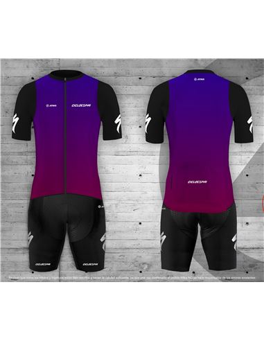 MAILLOT CICLOESPAI TERRA AZUL GRANA