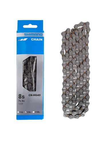 CADENA SHIMANO CN-HG40 6-7-8 VELOCIDADES 116 ESLABONES