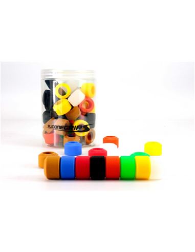 PUÑOS SILICONEGRIPS RINGS ARO ROJOS UNIDAD