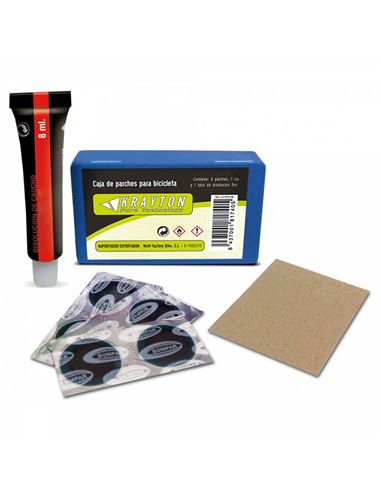 CAJA PARCHES KRAYTON ROAD 6 PARCHES, DISOLUCIÓN 8ML, 1 LIJA