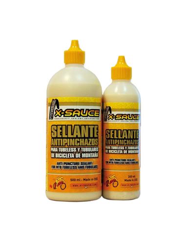 LIQUIDO SELLANTE X-SAUCE 500ML. TUBELESS ANTIPINCHAZOS