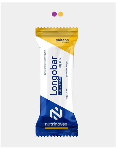 BARRITAS NUTRINOVEX LONGOBAR 50G. SODIO 200MG. PLATANO