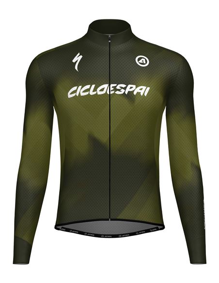 MAILLOT M/L CICLOESPAI TERRA RECYCLING WPS VERDE