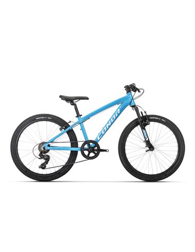 BICICLETA CONOR JUNIOR ALLOY 24" SUSPENSION VB AZUL