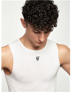 CAMISETA INTERIOR PISSEI SILVER SIN MANGAS BLANCA T. UNICA