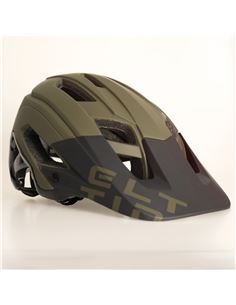 CASCO MTB HEY! VERDE OLIVA MATE Y NEGRO