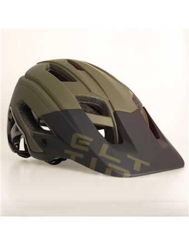 CASCO MTB HEY! VERDE OLIVA MATE Y NEGRO