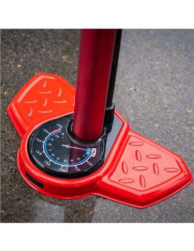 BASE HINCHADOR DE PIE ELTIN ALUMINIO PRO ROJA PARA BICICLET