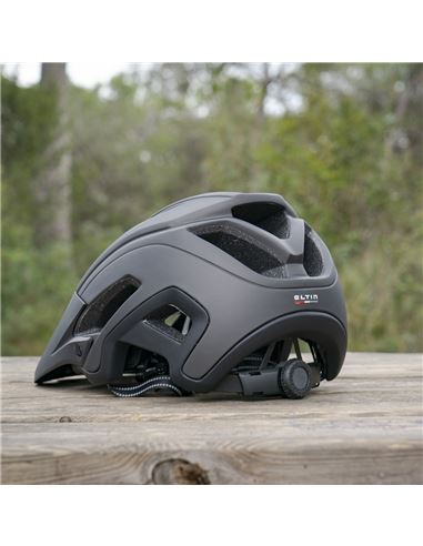 TRASE MTB HEY NEGRO MATE Y GRIS ANTRACITA CASCO TRAIL ENDURO