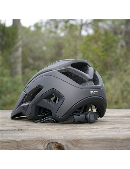 TRASE MTB HEY NEGRO MATE Y GRIS ANTRACITA CASCO TRAIL ENDURO