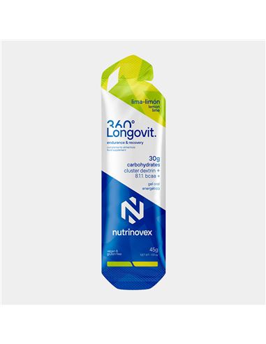 GEL NUTRINOVEX LONGOVIT 360 45GR LIMA LIMON