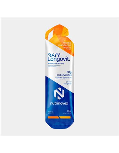 GEL NUTRINOVEX LONGOVIT 360 45GR MANGO MANDARINA
