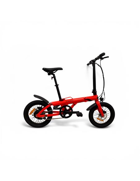 BICICLETA ELECTRICA PLEGABLE 16" BIWBIK RUBUS ROJA