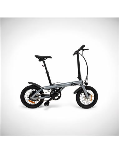 BICICLETA ELECTRICA PLEGABLE 16" BIWBIK RUBUS GRIS ANTRACITA