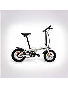 BICICLETA ELECTRICA PLEGABLE 16" BIWBIK RUBUS BLANCA