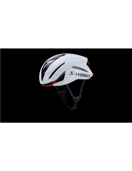 CASCO SPECIALIZED S-WORKS EVADE 4 BLANCO ROJO LADEADO