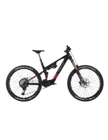 Bicicleta eléctrica Whistle AXRC 10.6 DJI Avinox M2S color negro rojo con cuadro de carbono Toray T700 y ruedas de 29 pulgadas.j