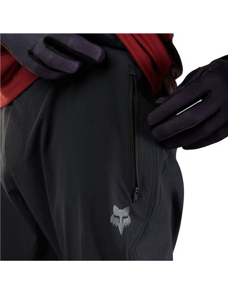 PANTALONES LARGOS FOX RACING RANGER NEGROS CON CREMALLERA