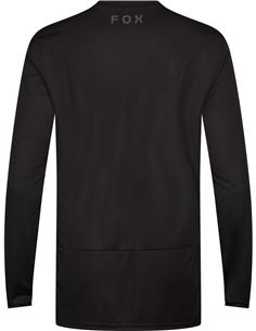 Jersey de manga larga Fox Ranger Fox Head negro para MTB con tejido reciclado transpirable.jpg 2