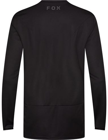 ESPALDA JERSEY DE MANGA LARGA FOX RANGER FOX HEAD NEGRO MTB