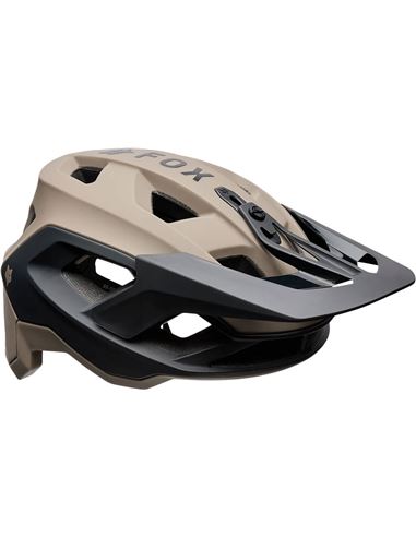 CASCO FOX RACING SPEEDFRAME 5050-MARRON-NUEZ-MOSCADA-LATERAL