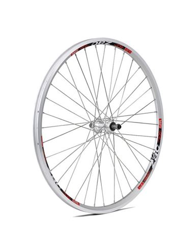 RUEDA ZAC 26" PLATA R/INOX TRASERA ROSCA
