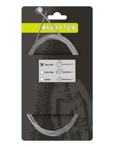 CABLE FRENO MTB TRASERO KRAYTON - 1.5X2100 MM.
