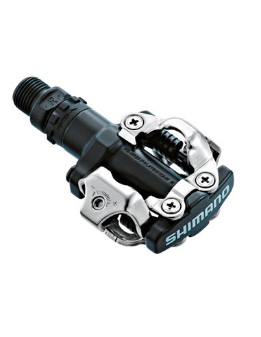 PEDALES SHIMANO M520 SPD NEGROS CON CALAS SM-SH51 INCLUIDAS