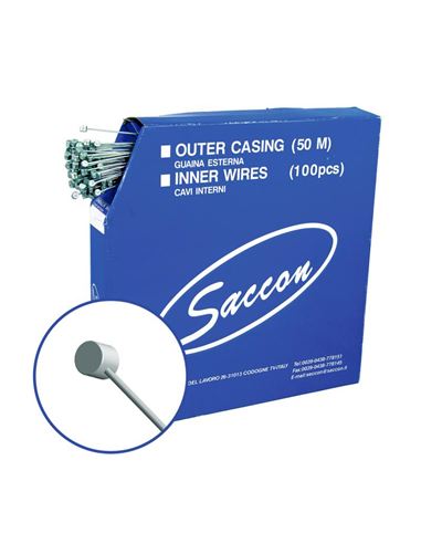 CABLE FRENO MTB SACCON INOX 1.5X2300 MM.