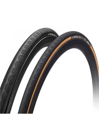 CUBIERTA TUFO COMTURA 4 700X25C TUBELESS READY NEGRA/MARRON