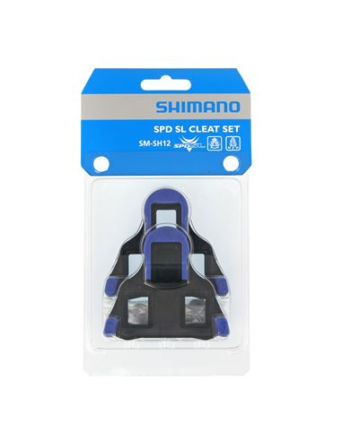 CALAS SHIMANO CARRETERA SPD-SL SH12 AZUL 2 GRADOS